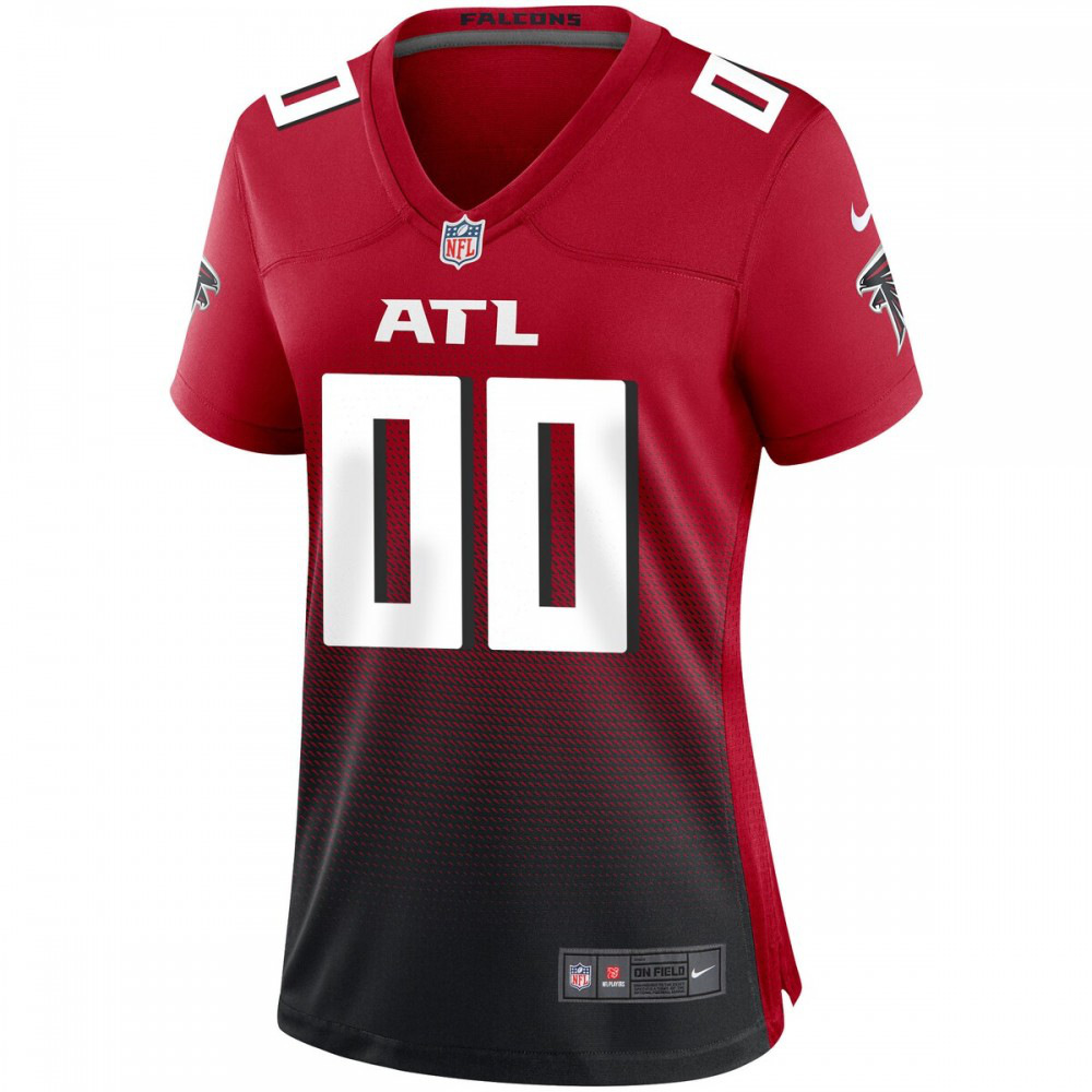 Atlanta Falcons Nike Women's Alternate Custom Game Jersey - Red-GridironStore